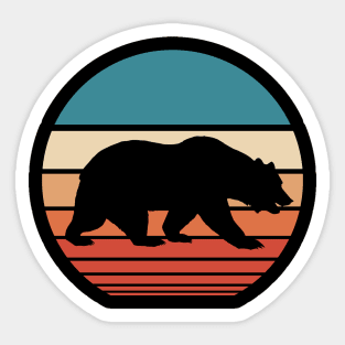 Beer Retro Sunset Sticker